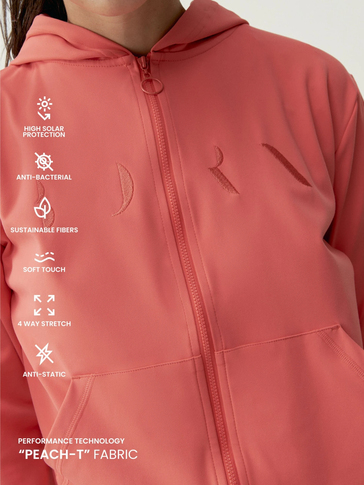 Born Living Yoga Jacket Abbie Coral Bright - Imagen 5