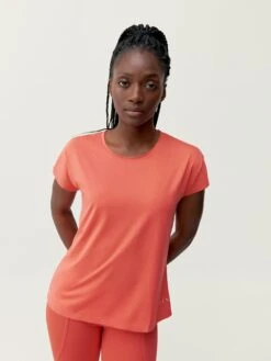 Born Living Yoga Shirt Aina Coral Bright