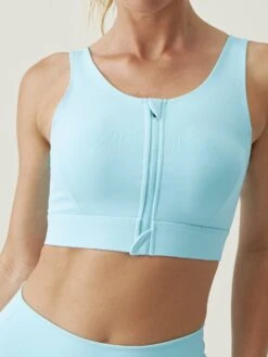 Born Living Yoga Top Raw Sky Blue