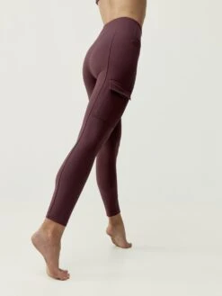 Born Living Yoga Legging Cargo Dark Cherry