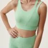 Born Living Yoga Top Gaia Green Stone