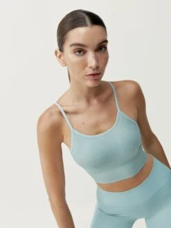 Born Living Yoga Top Kalu Old Green