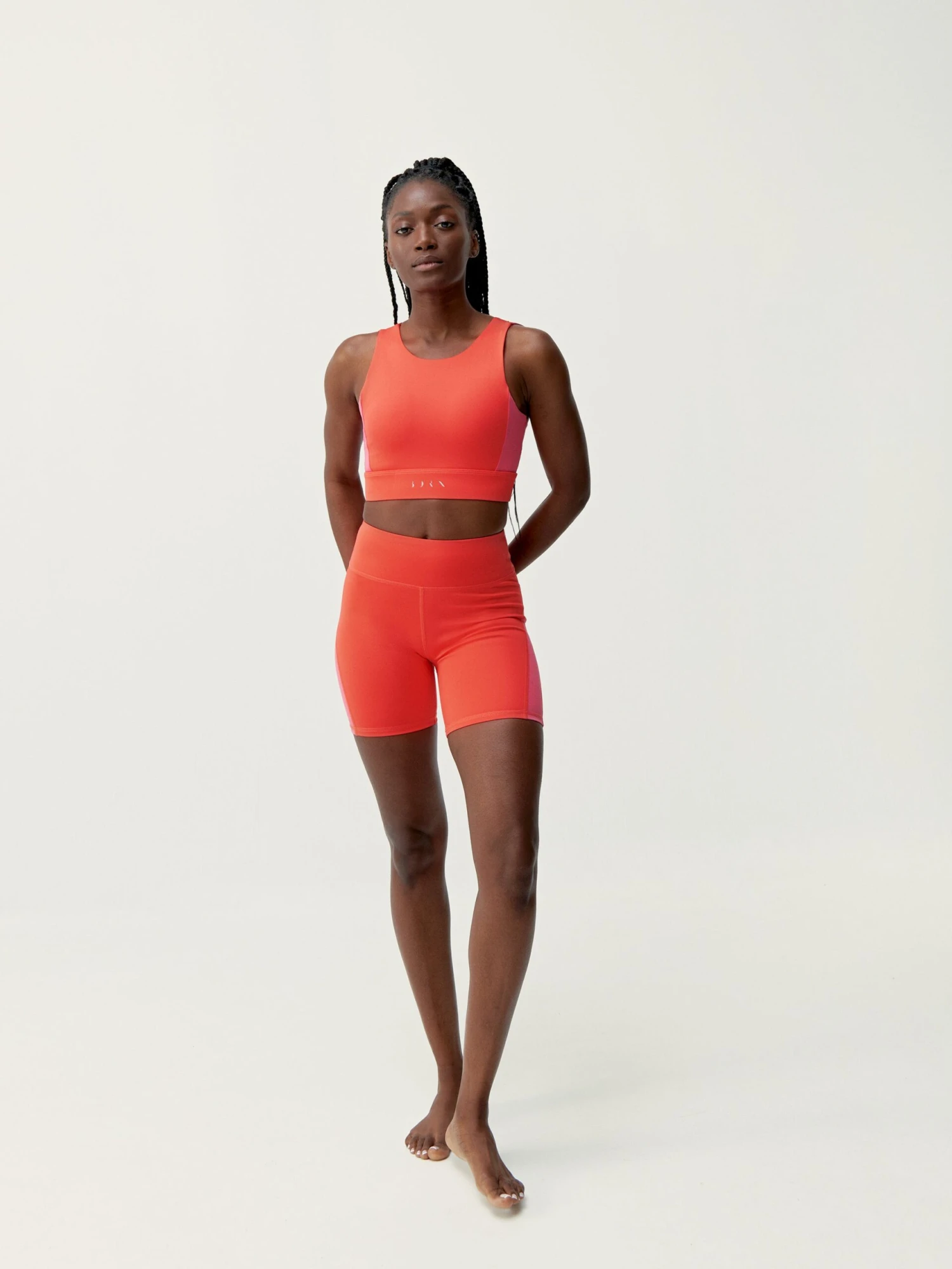 Born Living Yoga Short Latika Coral Bright/Fuxia Bright - Imagen 4