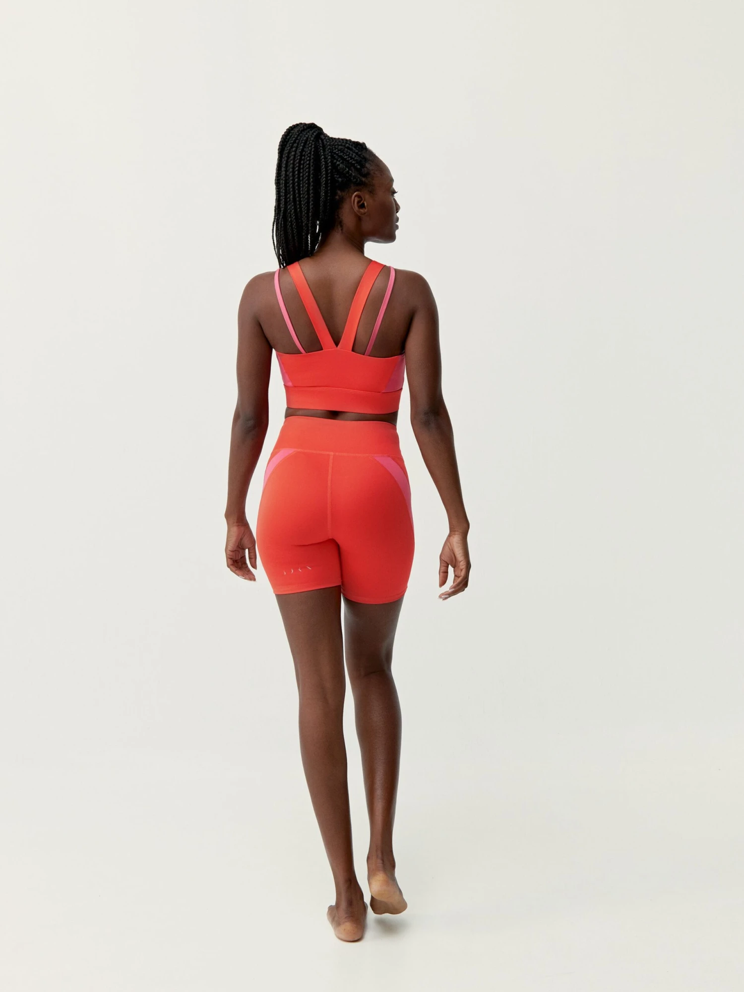 Born Living Yoga Short Latika Coral Bright/Fuxia Bright - Imagen 5