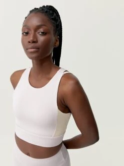 Born Living Yoga Top Latika Pink Soft/Tapioca Soft