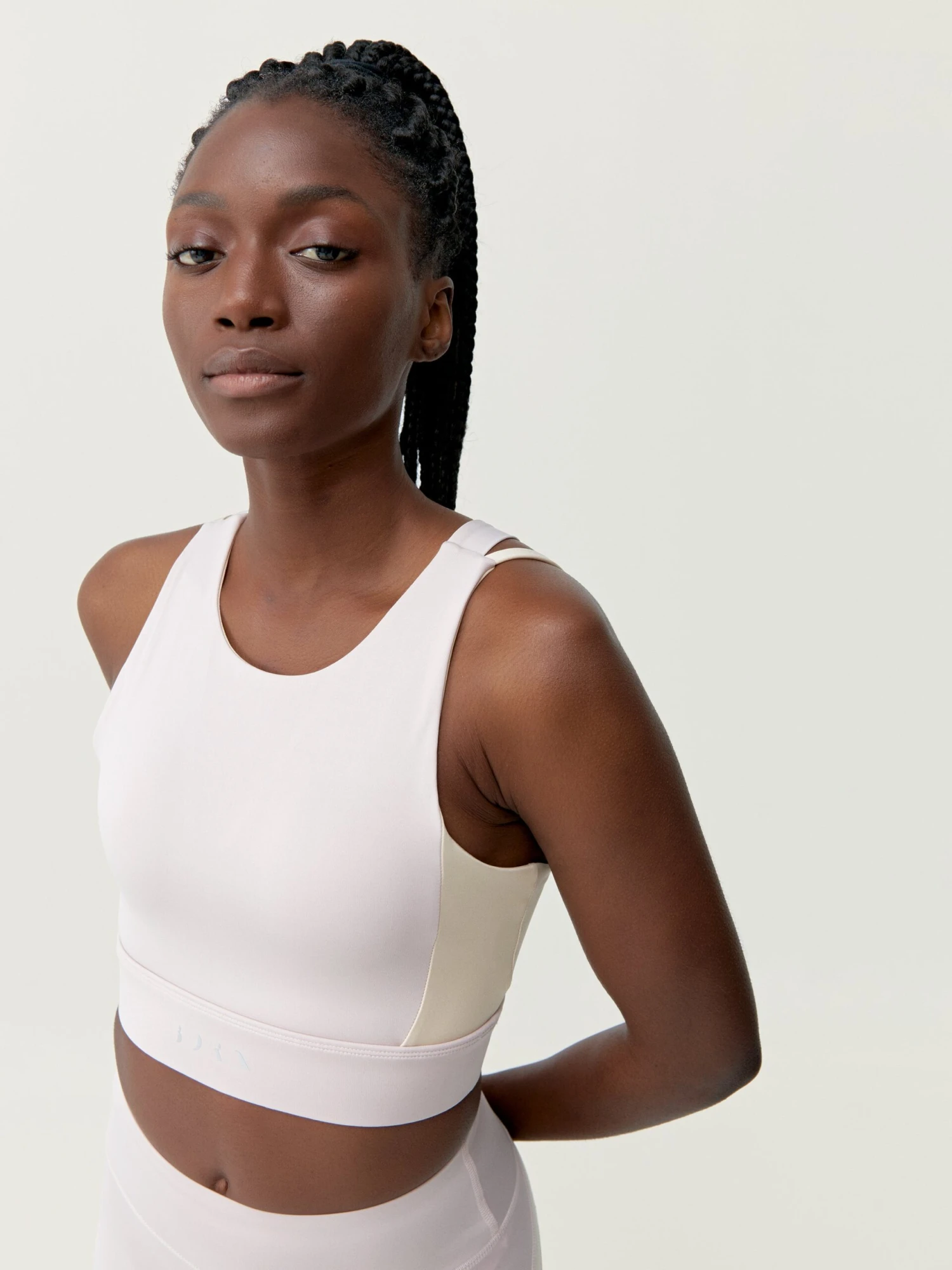 Born Living Yoga Top Latika Pink Soft/Tapioca Soft