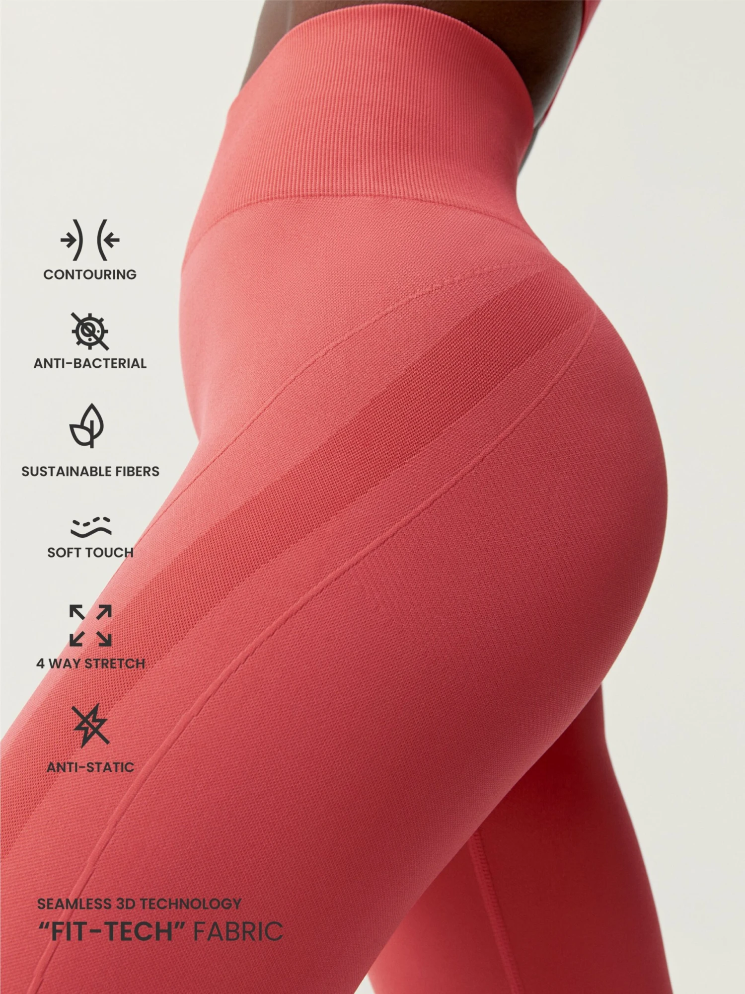 Born Living Yoga Legging Nish Coral Bright - Imagen 6