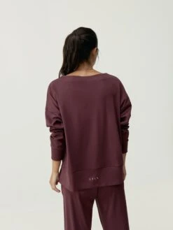 Born Living Yoga Sweatshirt Malik Dark Cherry