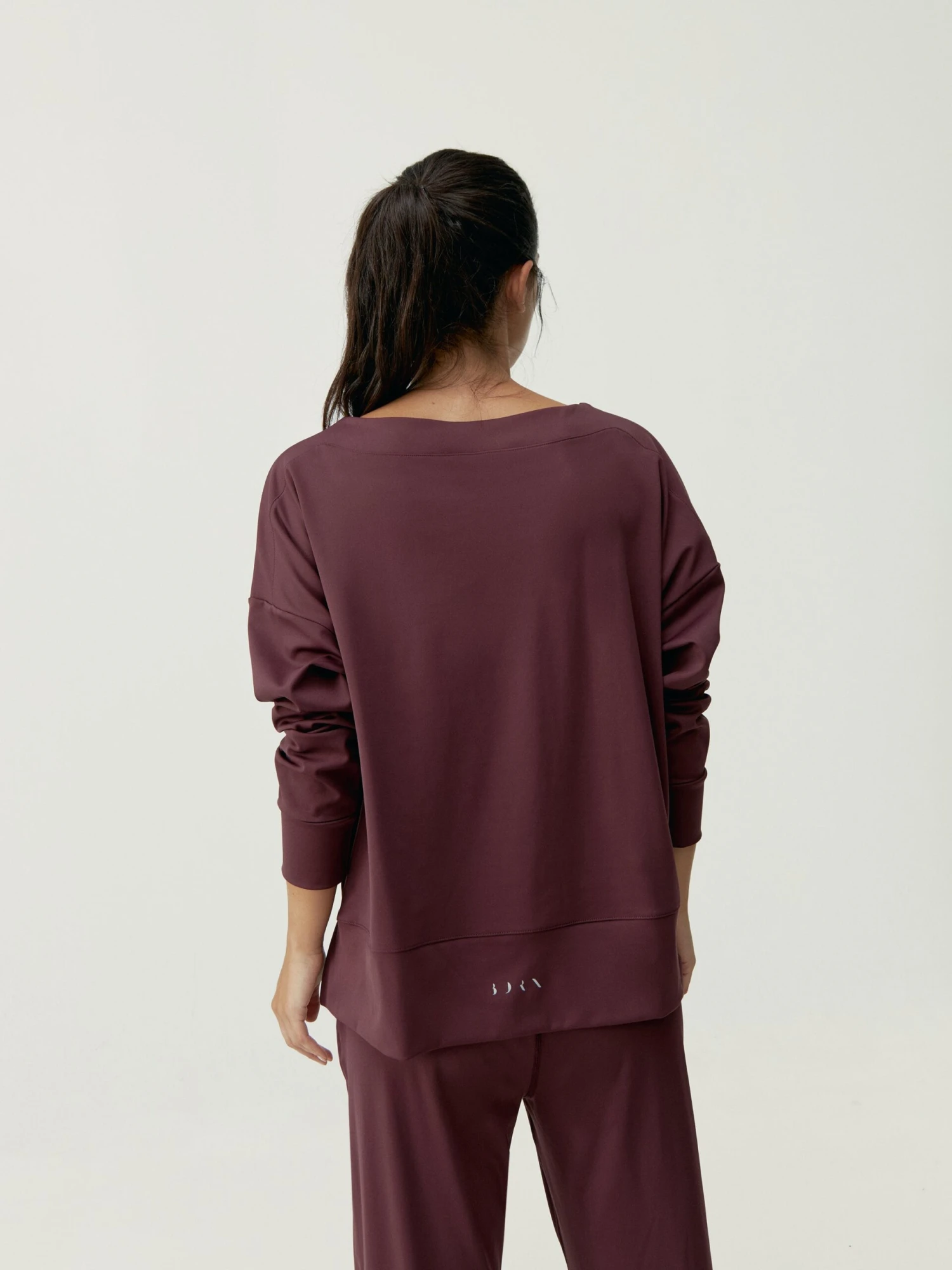 Born Living Yoga Sweatshirt Malik Dark Cherry