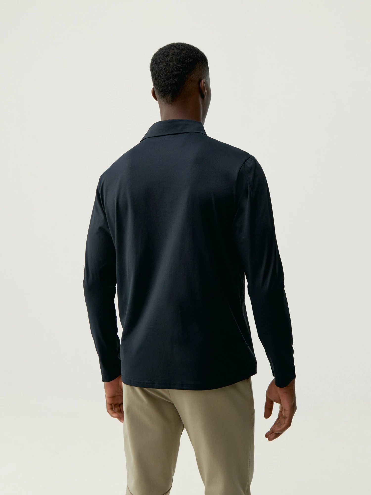 Born Living Yoga T-shirt Polo Maroni Black - Imagen 2