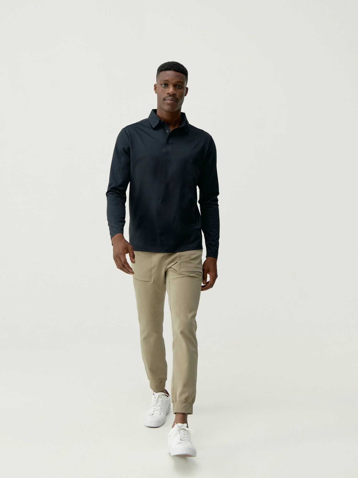 Born Living Yoga T-shirt Polo Maroni Black