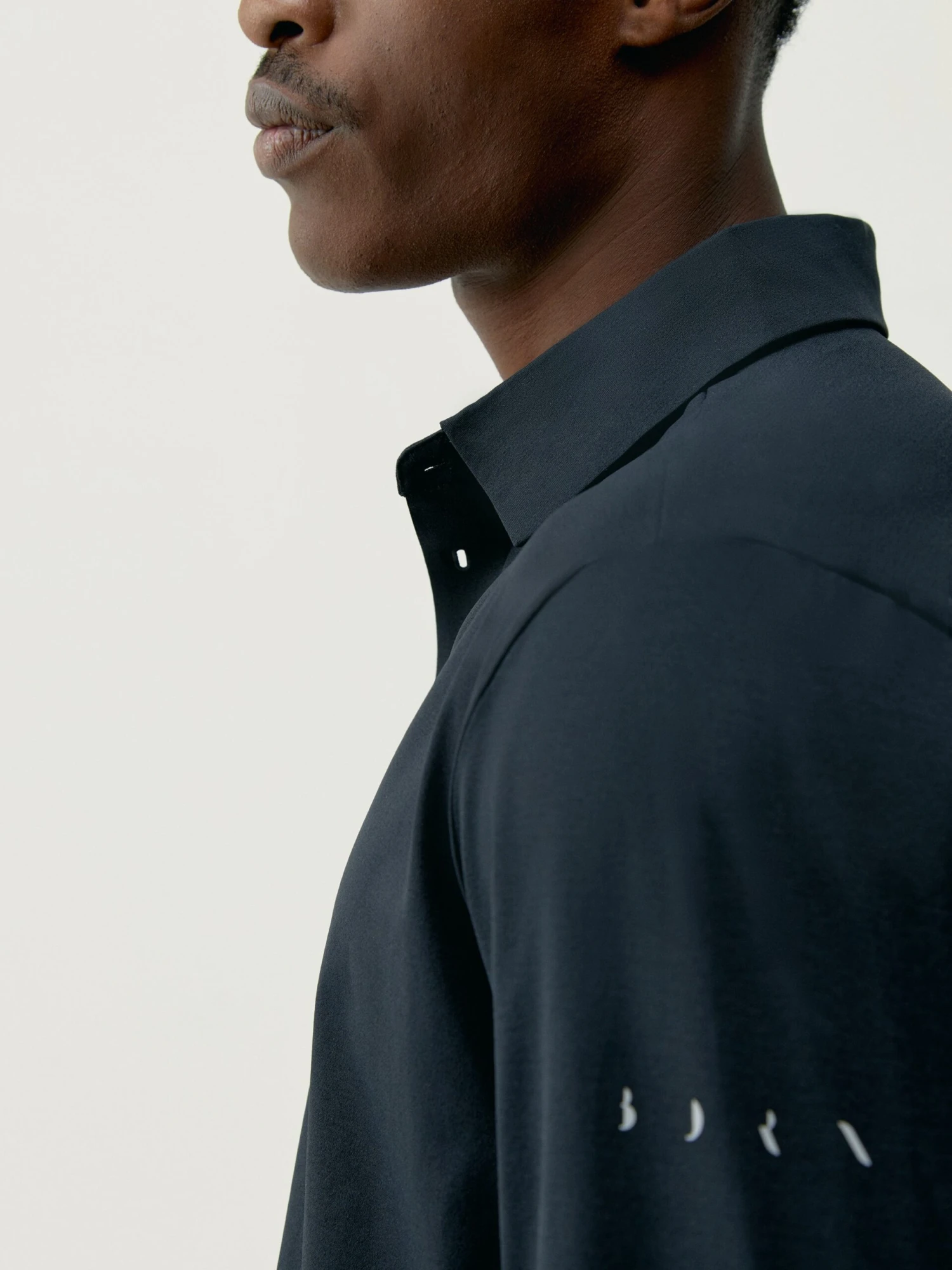 Born Living Yoga T-shirt Polo Maroni Black - Imagen 4