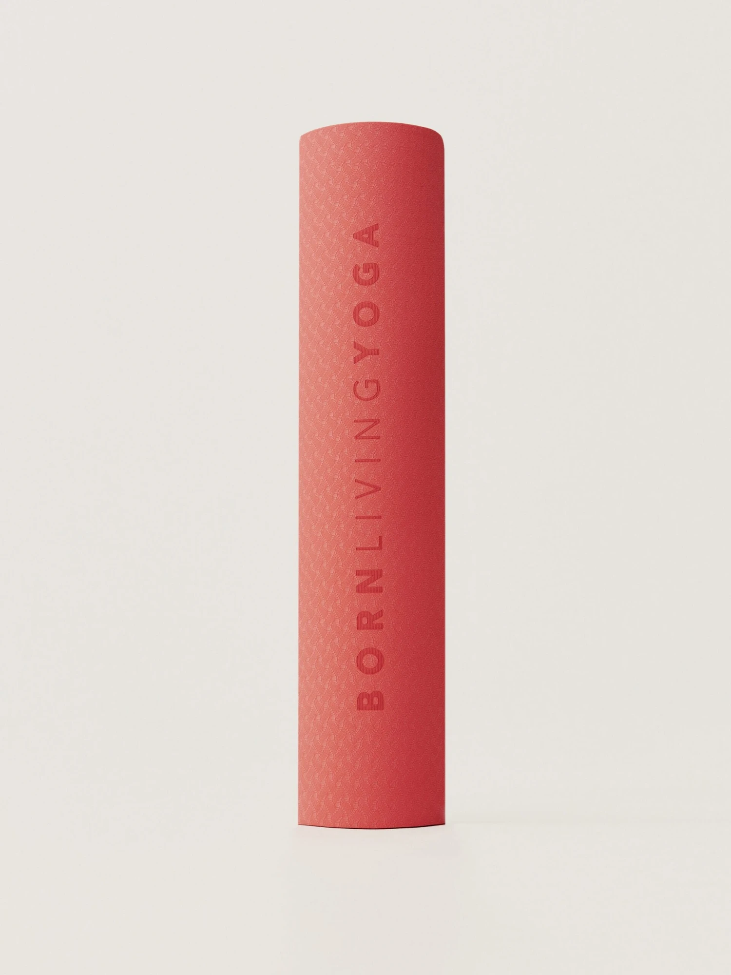 Born Living Yoga Mat Mat Wave-6Mm Coral Bright