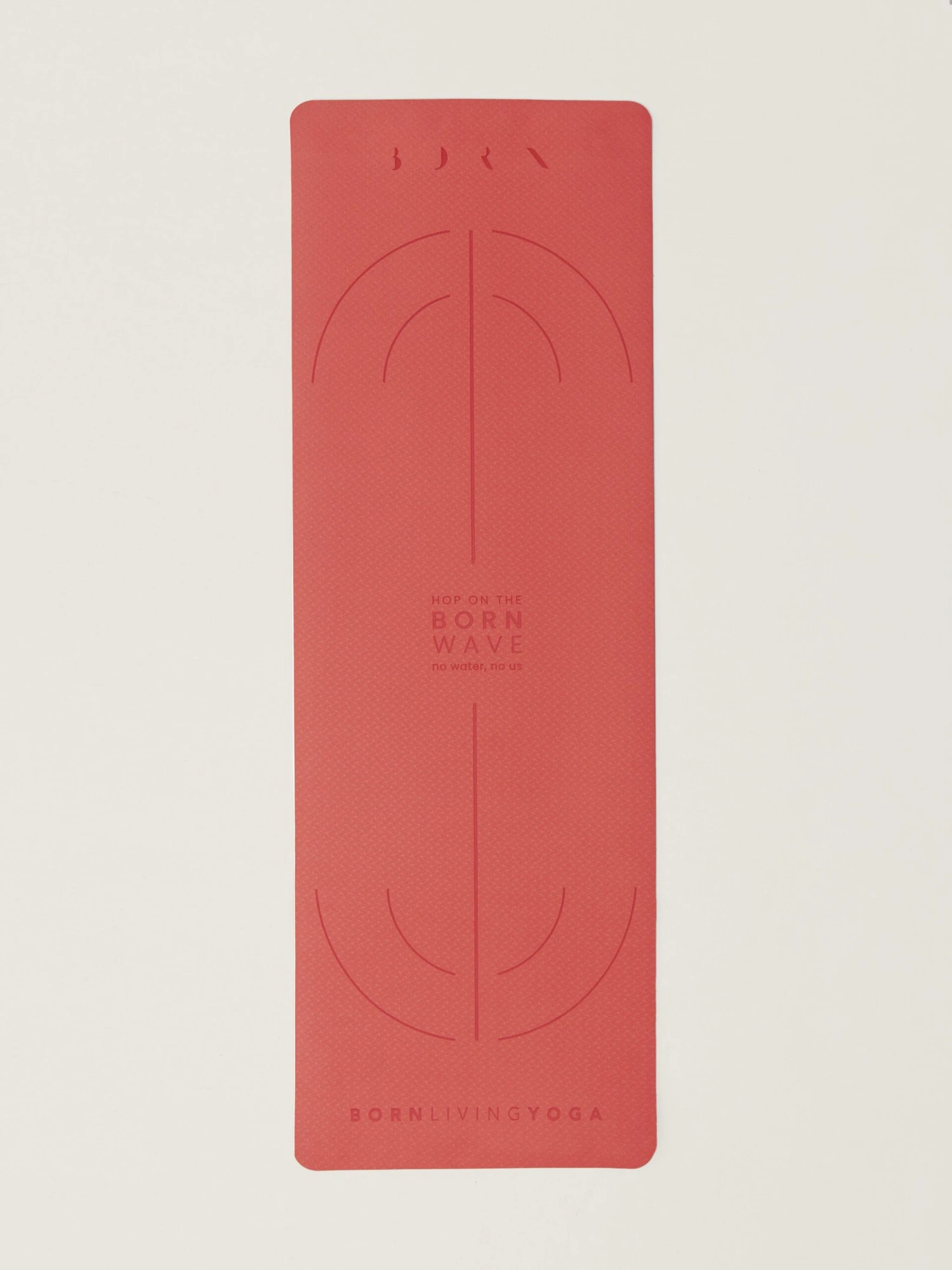 Born Living Yoga Mat Mat Wave-6Mm Coral Bright - Imagen 2