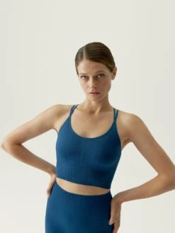 Born Living Yoga Top Nadia Blue Neptune
