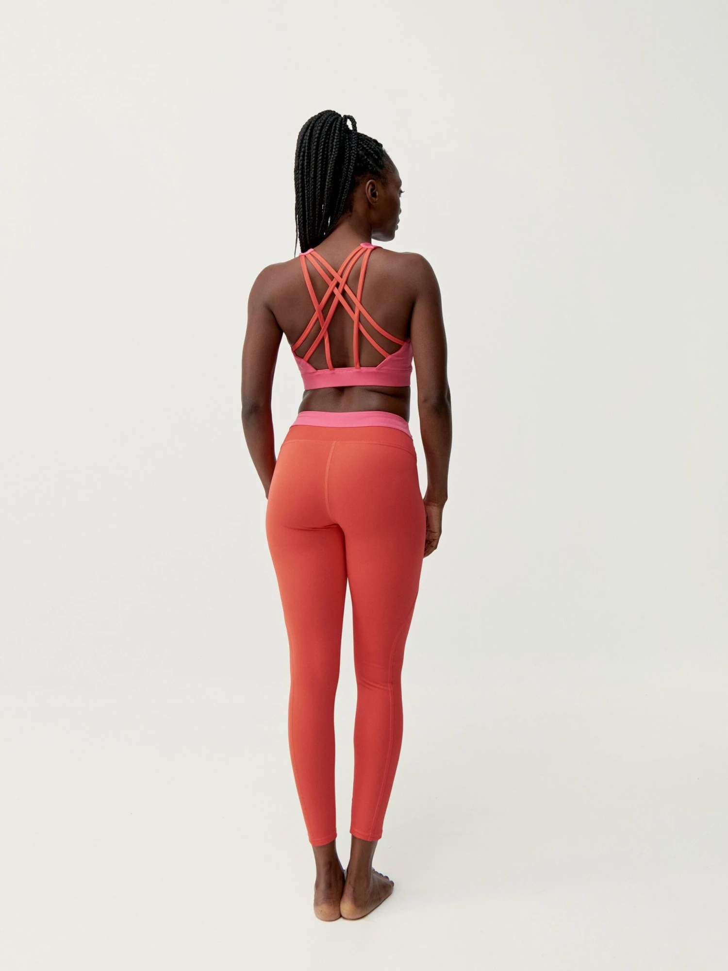 Born Living Yoga Legging Navani Coral Bright/Fuxia Bright - Imagen 4