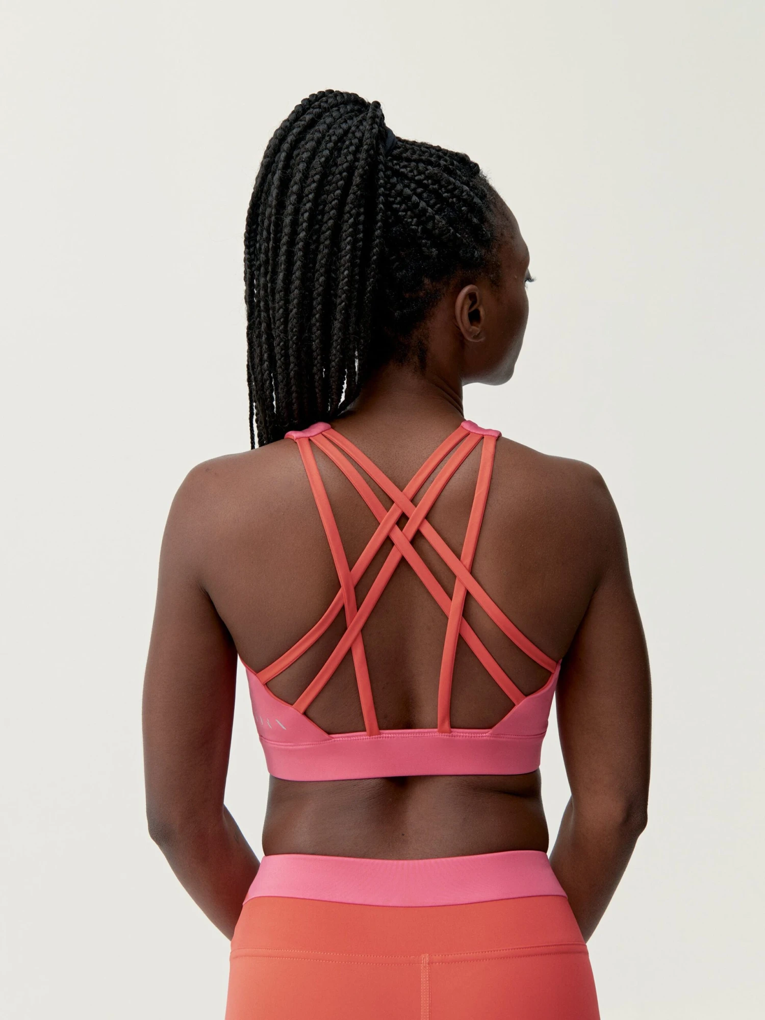 Born Living Yoga Top Navani Coral Bright/Fuxia Bright - Imagen 2