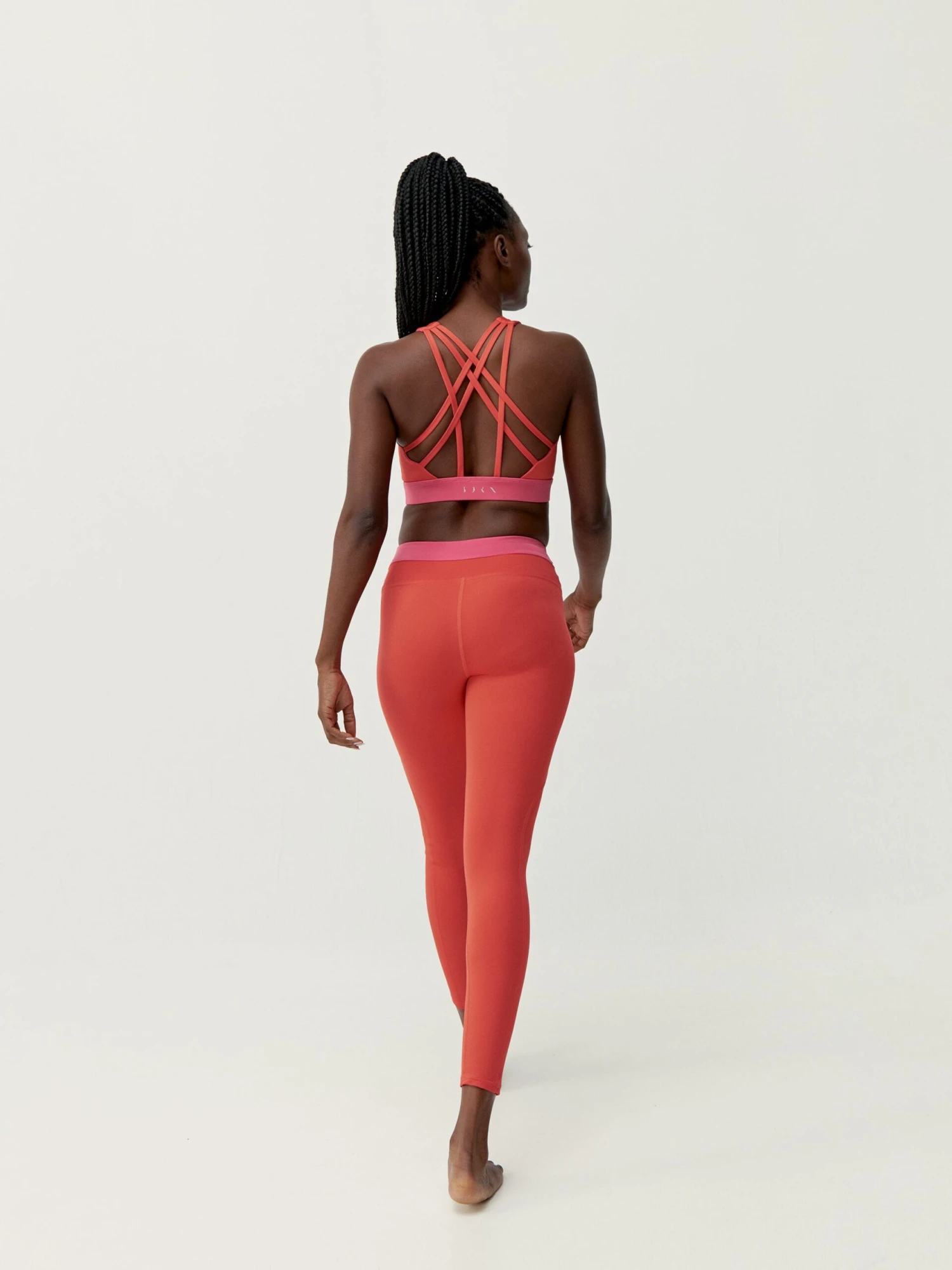 Born Living Yoga Legging Navani Coral Bright/Fuxia Bright - Imagen 6