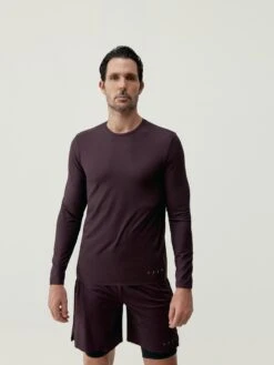 Born Living Yoga T-Shirt Nekong Deep Garnet