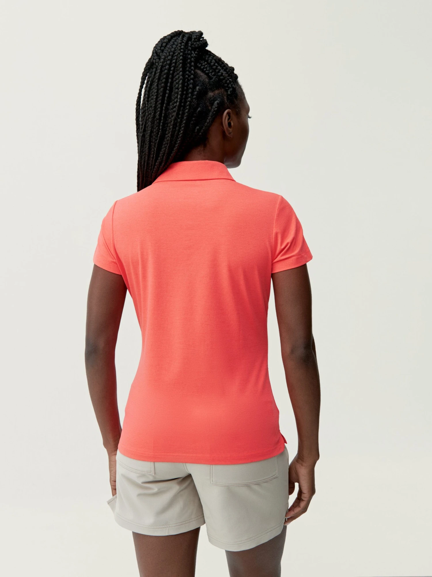 Born Living Yoga Shirt Polo Open Coral Bright - Imagen 2