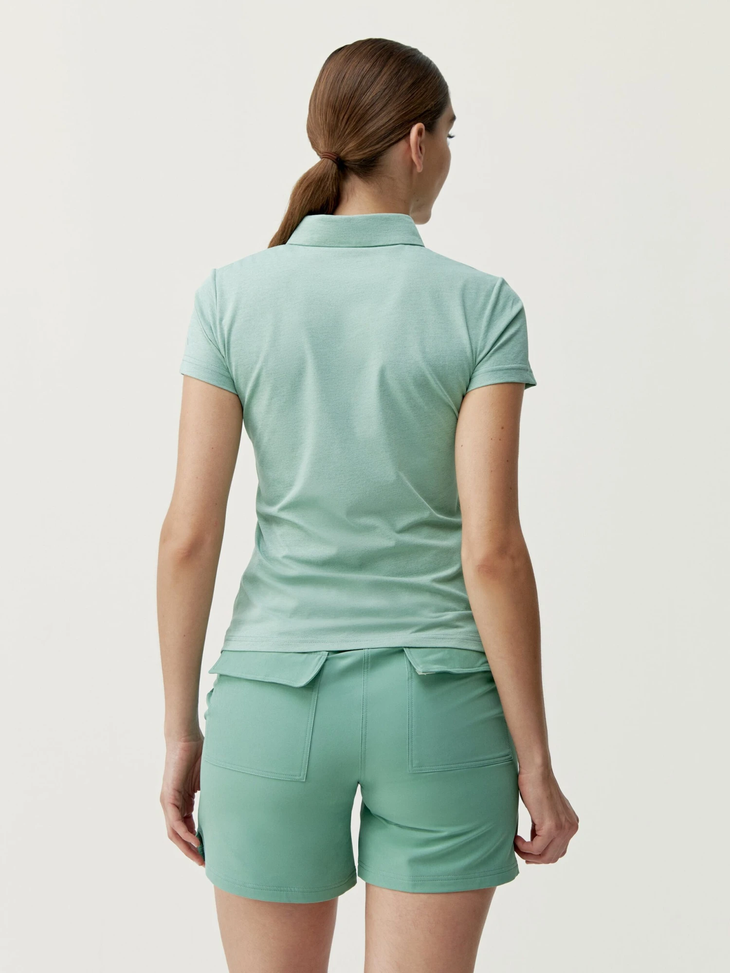 Born Living Yoga Shirt Polo Open Old Green - Imagen 2