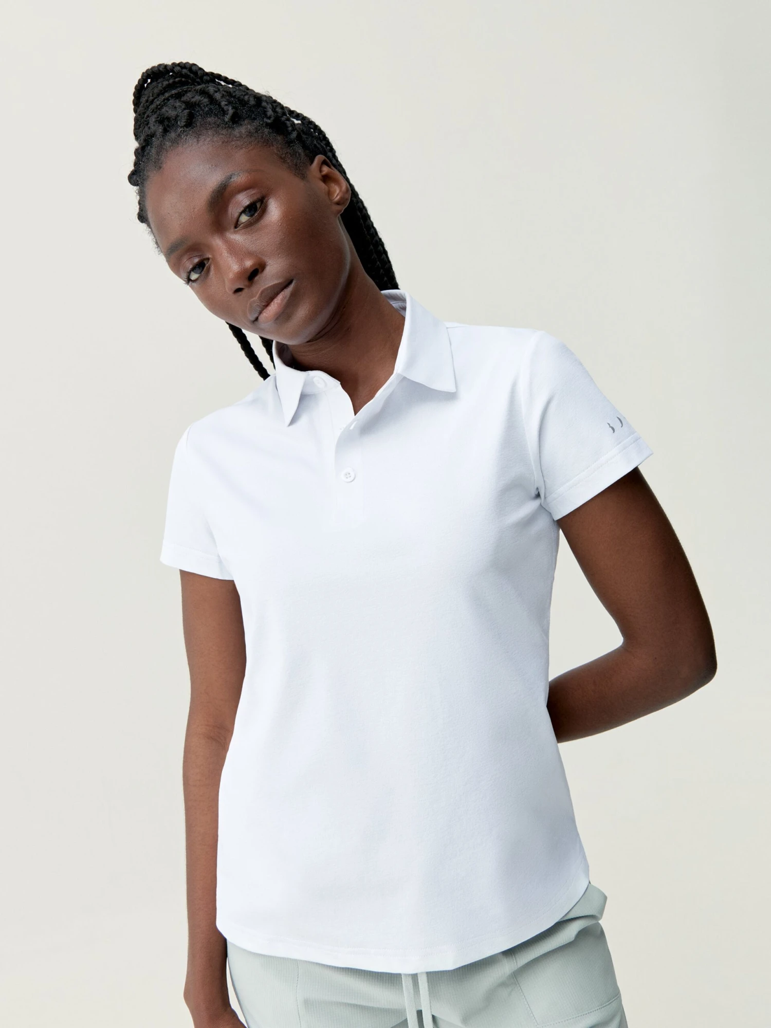 Born Living Yoga Shirt Polo Open White