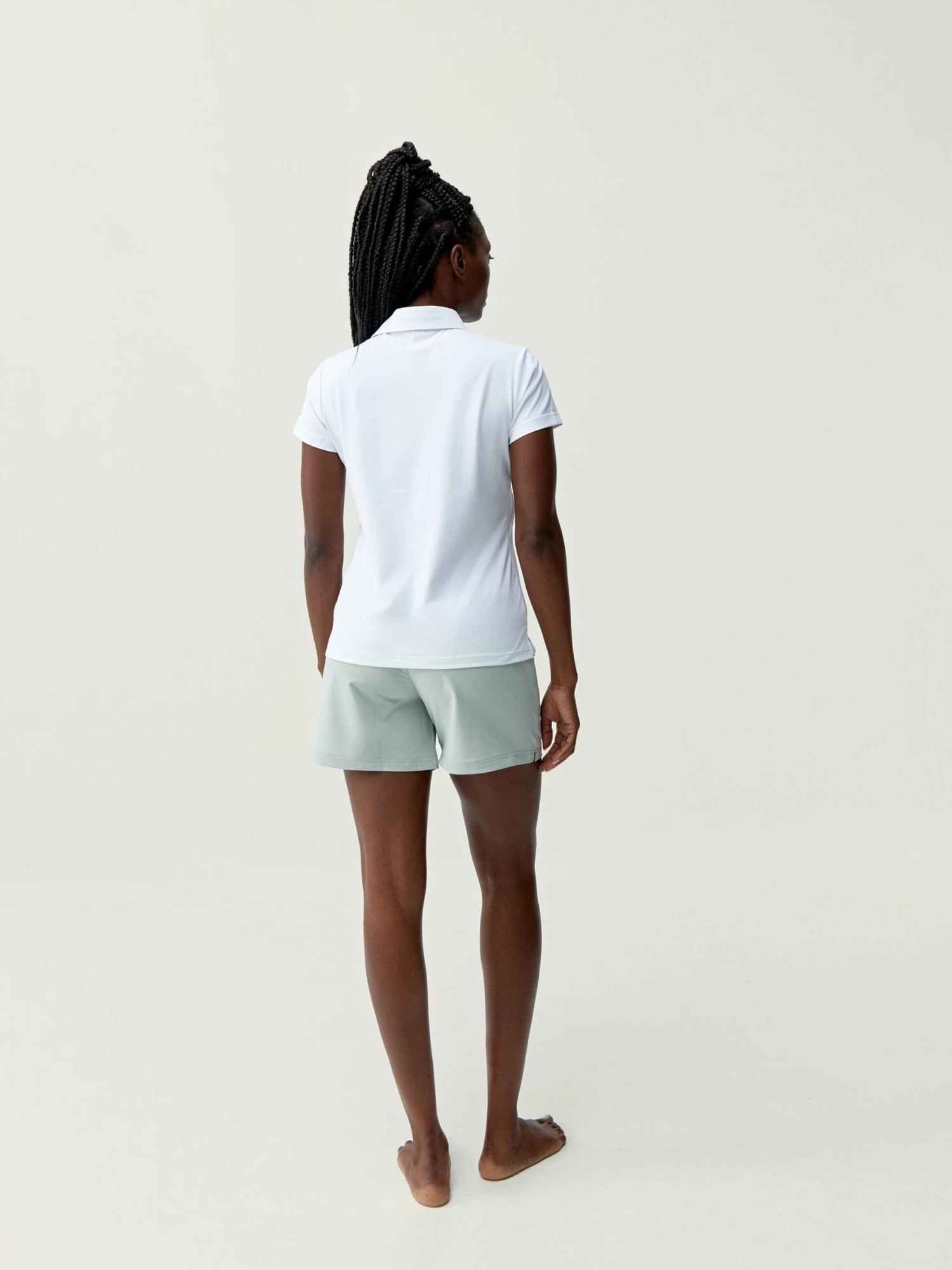 Born Living Yoga Shirt Polo Open White - Imagen 3