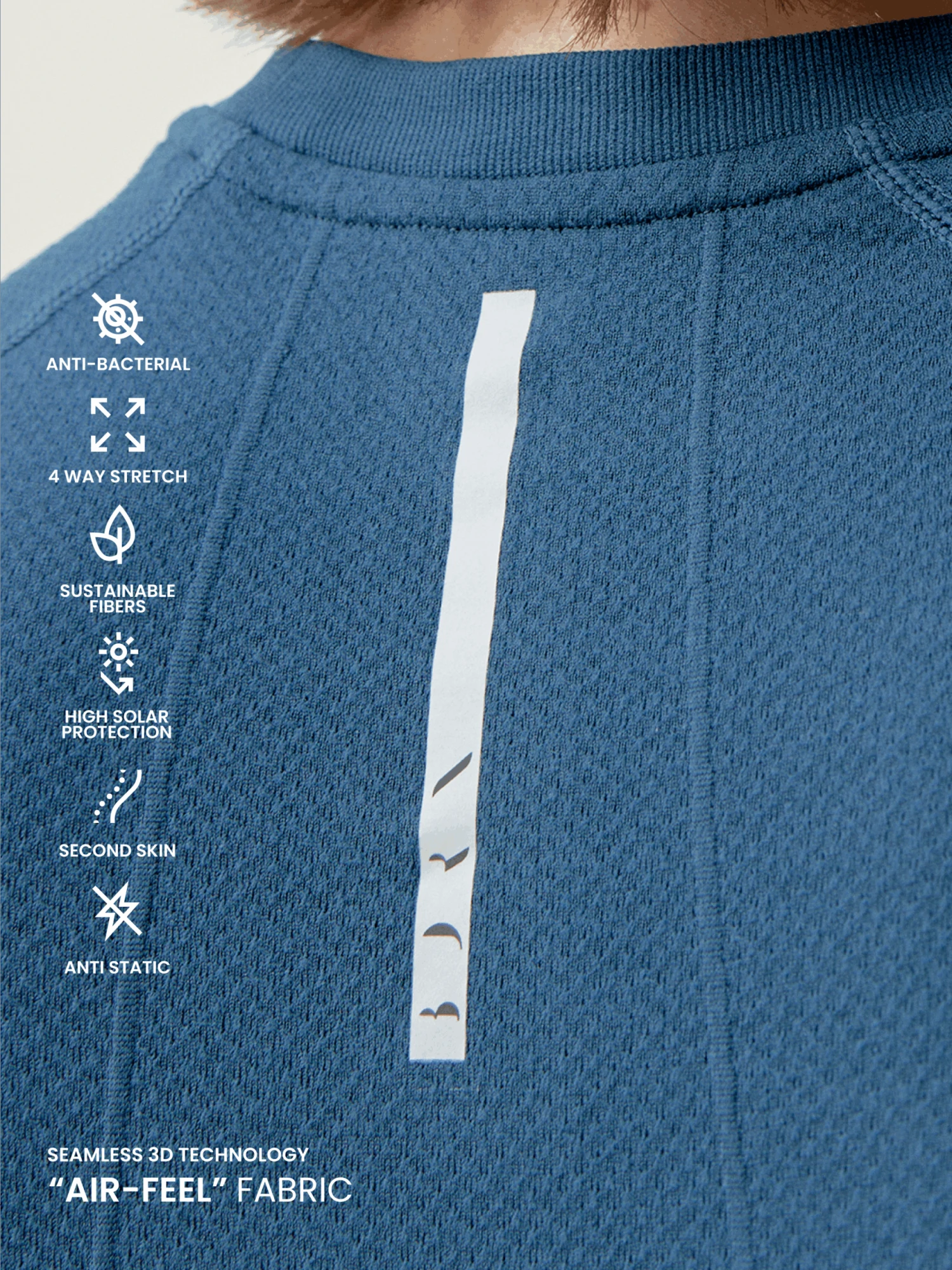 Born Living Yoga T-Shirt Otawa Sea Blue - Imagen 4