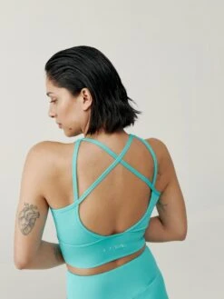 Born Living Yoga Top Seia Capri Blue
