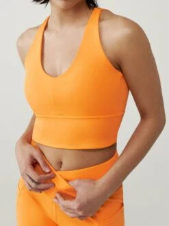 Born Living Yoga Top Seia Papaya