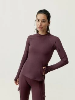 Born Living Yoga Shirt Xela Dark Cherry