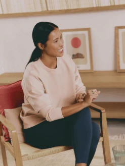 Born Living Yoga Sweatshirts Serenidad Cameo Pink